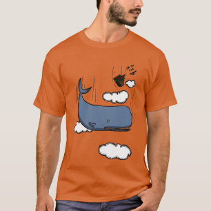 Spermawal und Petunien T-Shirt
