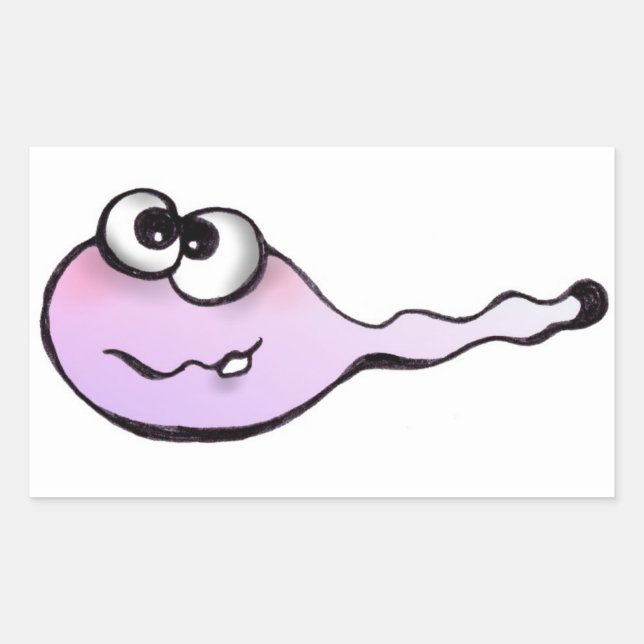 Spermien, sperm, aufkleber, kaulquappen, sticker (Vorderseite)