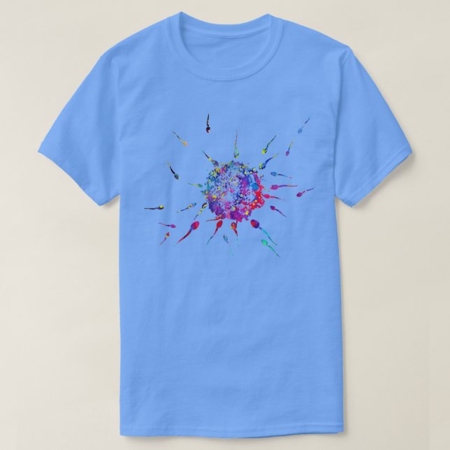 Spermien und Ei 2 T-Shirt (Design vorne)