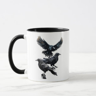 Sperre des Crows Corvid Bird-Logos Tasse