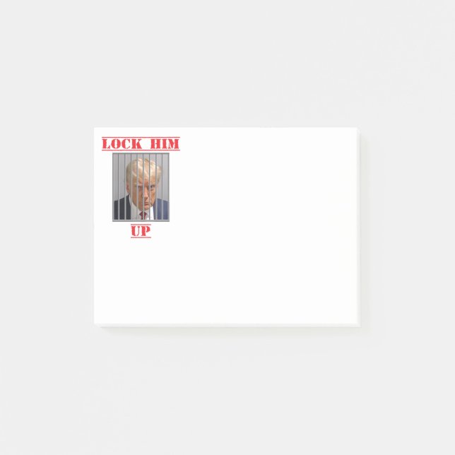 sperren Sie ihn hoch Post-it Klebezettel (Vorderseite)