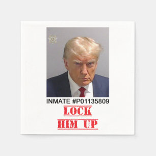 sperren Sie ihn hoch Serviette