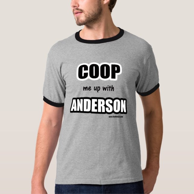 Sperren Sie mich oben mit Anderson ein T-Shirt (Vorderseite)