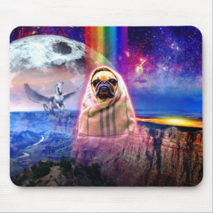 Sperren Sie Mops, ich kommen in Friedenshund Mousepad