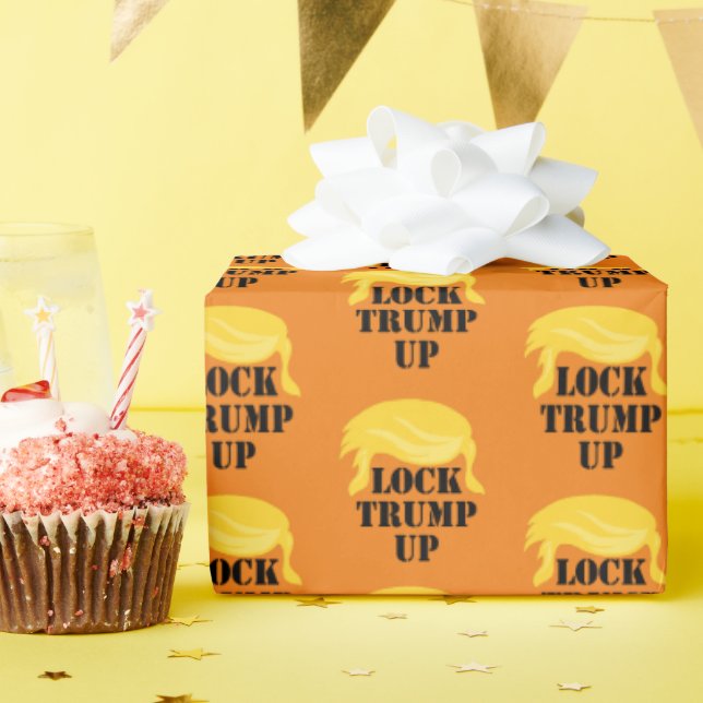 Sperren Sie Trump-Up-Muster Geschenkpapier (Geburtstagsparty)