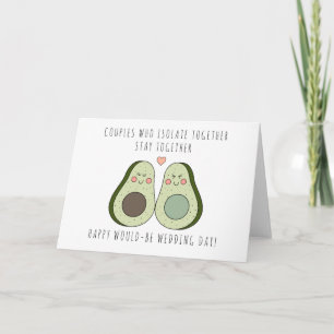 Sperrung storniert Wedding Card - Avocado Design Dankeskarte