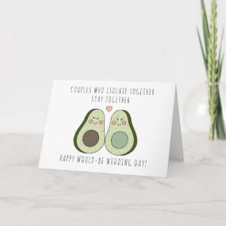 Sperrung storniert Wedding Card - Avocado Design Dankeskarte