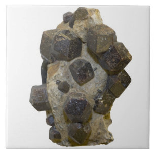 Spessartite in der Matrix Fliese