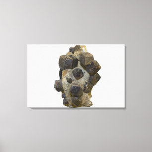 Spessartite in der Matrix Leinwanddruck