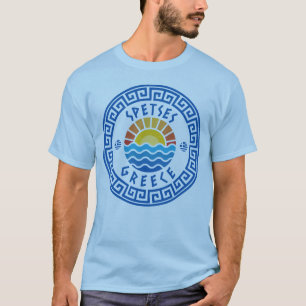 Spetses Insel, Griechenland - Hellblau Herren T-Shirt