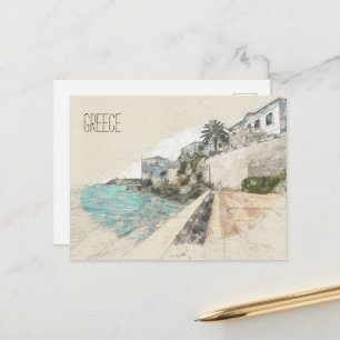 Spetses Insel, Griechenland   Reisekunst Postkarte