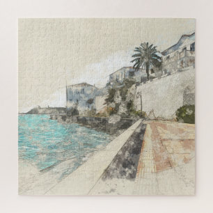 Spetses Island Greece Jigsaw Puzzle - Landschaftli