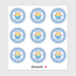 Spetses Island, Griechenland Mehrfachpackung Aufkleber