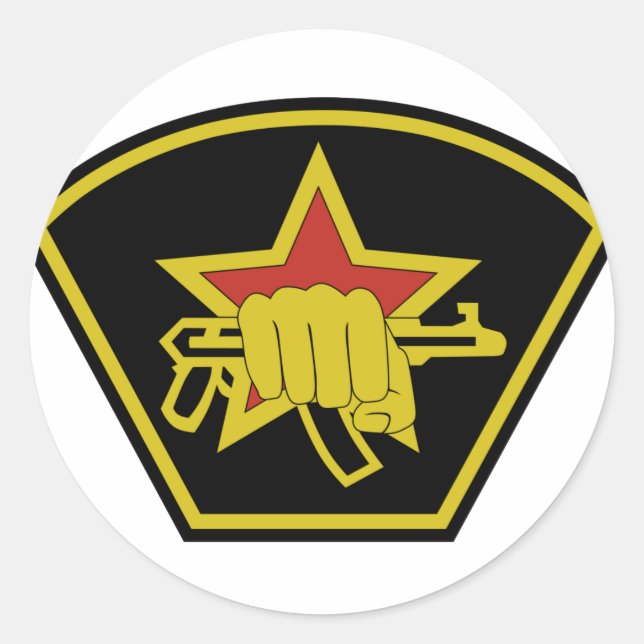 Spetsnaz Sleeve Patch für die russischen Spezialst Runder Aufkleber (Vorderseite)