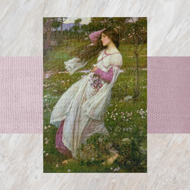 Spettinata Dal Vento von John William Waterson Puzzle (Spettinata Dal Vento by John William Waterson Jigsaw Puzzle)