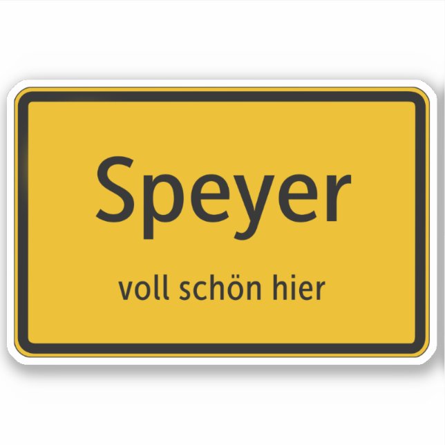 Speyer Aufkleber Sticker Autoaufkleber (Vorderseite)
