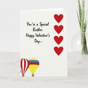 Spezial-Bruder Frohes Valentinsgruß-Karte Karte