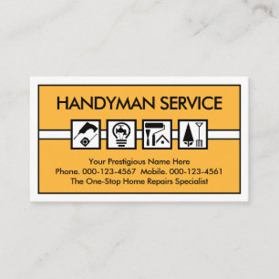 Spezial-Handwerker-Reparaturwerkzeug-Rahmen Visitenkarte