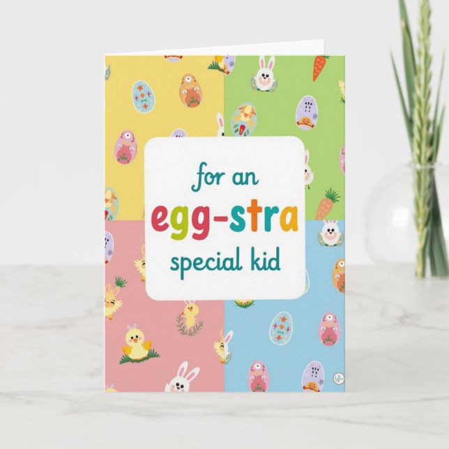 Spezial-Kind-Osterkarte Karte (Vorderseite)