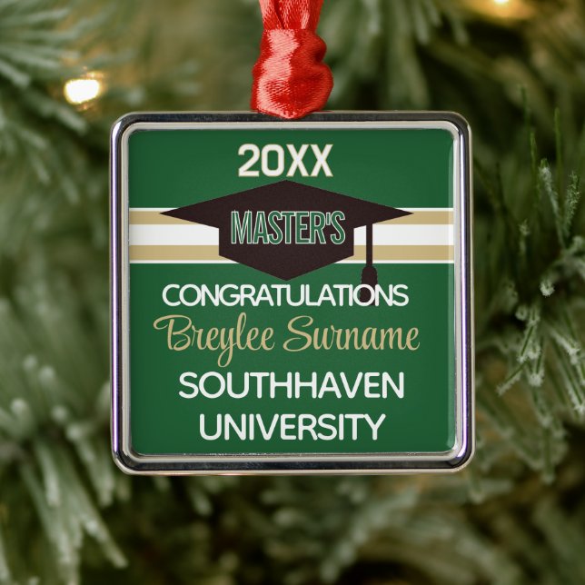 Spezial! Master-Abschluss  Ornament Aus Metall (Baum)