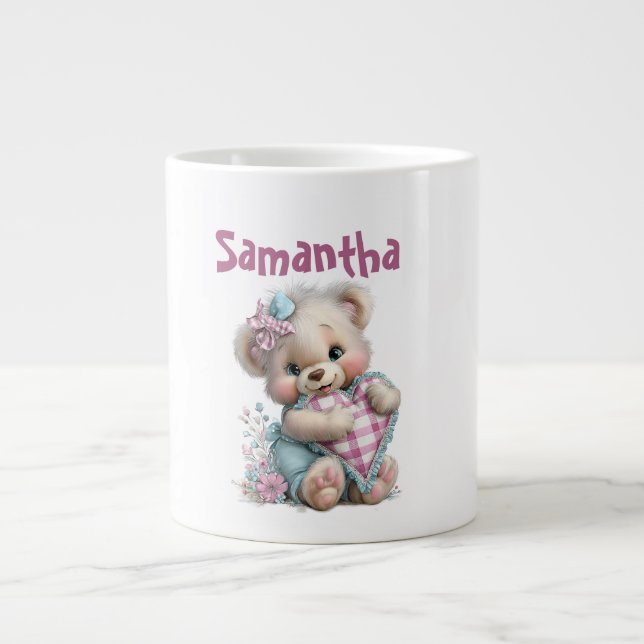 Spezial-Tasse Teddybär-Baby-Party  Jumbo-Tasse (Vorderseite)