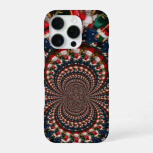 Spezial-Weihnachts-Santa-Kaleidoskop-Design iPhone 16 Pro Hülle