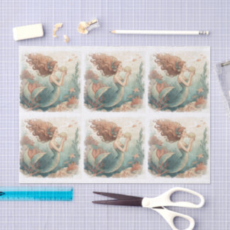 Spezialdesign-Seidenpapier MERMAID Seidenpapier