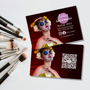 Spezialeffekt-Kostüm-Makeup-Artist-MUA-Foto Visitenkarte