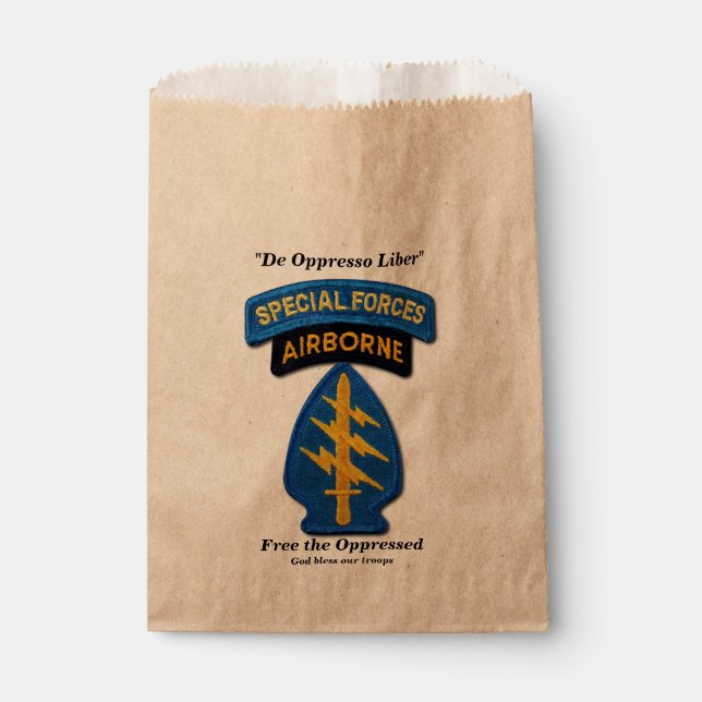 Spezialeinheiten Gruppe Grüne Berets SFG SF LRP Ve Geschenktütchen (Vorderseite)