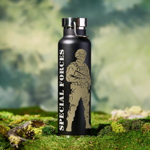 Spezialeinheiten Veteran Elite Operator Silhouette Trinkflasche