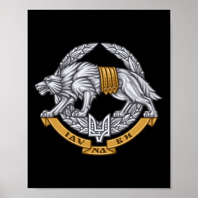 Spezialeinsatzkräfte Ukraine Militär Spetsna Poster (Vorne)