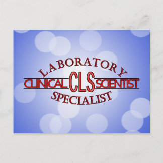 SPEZIALIST CLS LOGO KLINISCHER LABORWISSENSCHAFTLE POSTKARTE