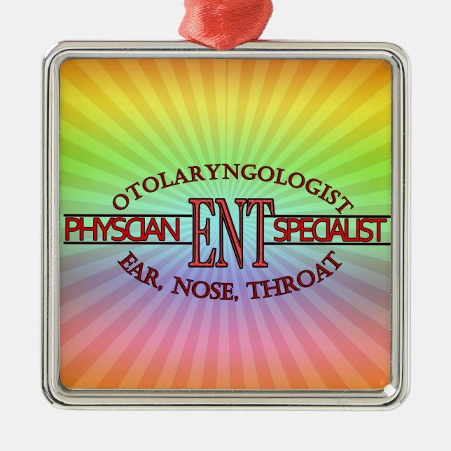 SPEZIALIST ENT Otolaryngologie Ohrnasen-Kehlkopf-L Ornament Aus Metall (Vorne)