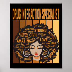 Spezialist für Arzneimittelinteraktionen Black His Poster