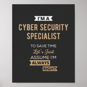 Spezialist für Cybersicherheit Poster