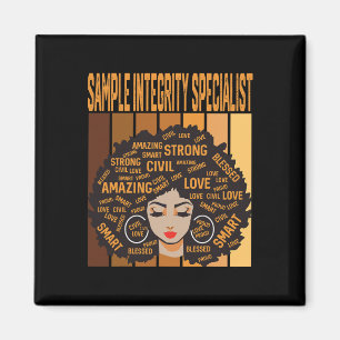 Spezialist für Probenintegrität Black History Mont Magnet