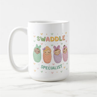 Spezialist für Wickeln Süße Babygrafik Kaffeetasse