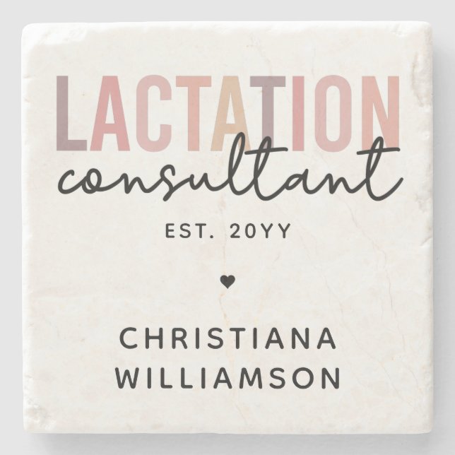 Spezialist IBCLC Steinuntersetzer (Vorderseite)