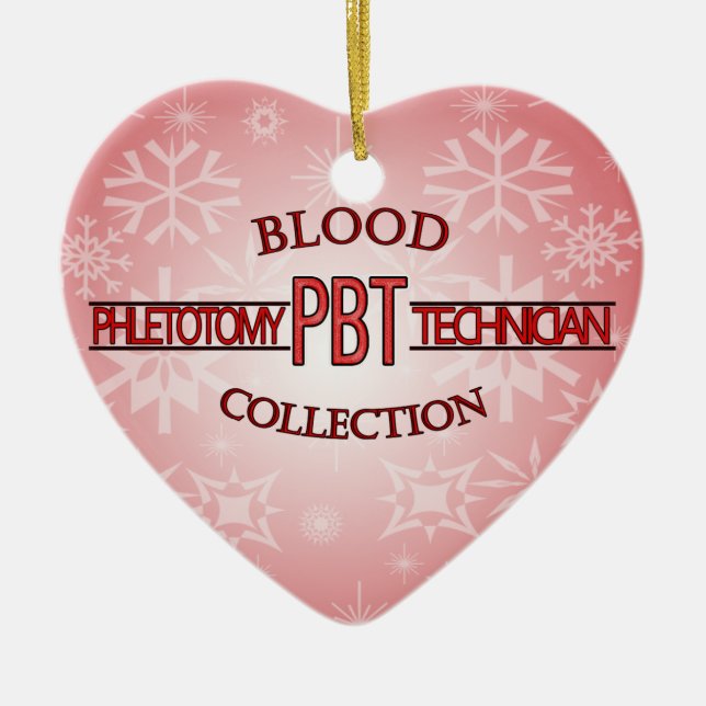 SPEZIALIST PBT PHLEBOTOMY TECH BLUTSAMMLUNG KERAMIK ORNAMENT (Vorne)