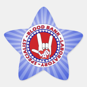 SPEZIALISTISCHES LABORTECH-LIEBE Stern-Aufkleber