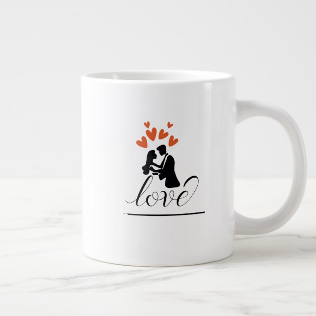 Spezialität - Hochzeitstag Jumbo-Tasse (Rechts)