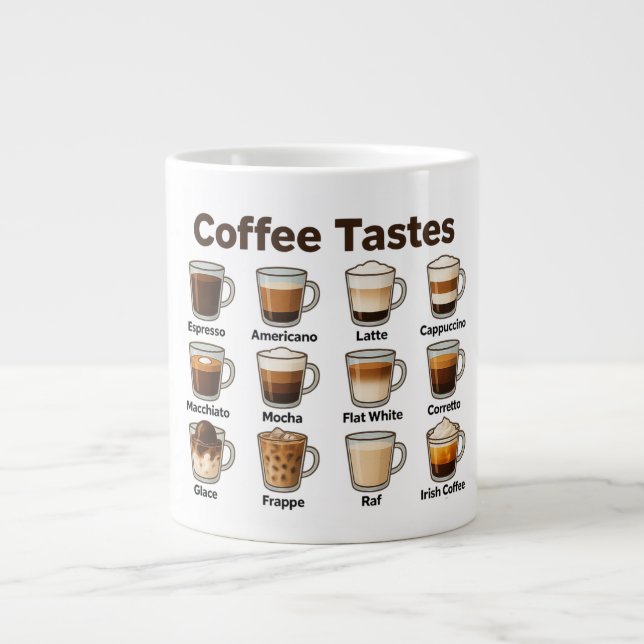 Spezialitäten-Tasse Kaffee Geschmack Jumbo-Tasse (Vorderseite)