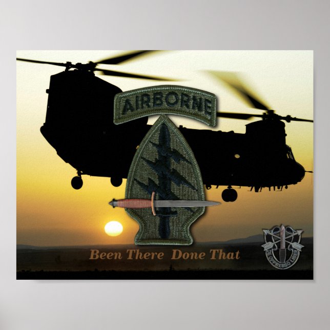 Spezialkräfte Grünbüchsen SFG SOF SF Poster (Vorne)