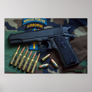 Spezialkräfte Grüne Berberveteranen-Patch drucken Poster