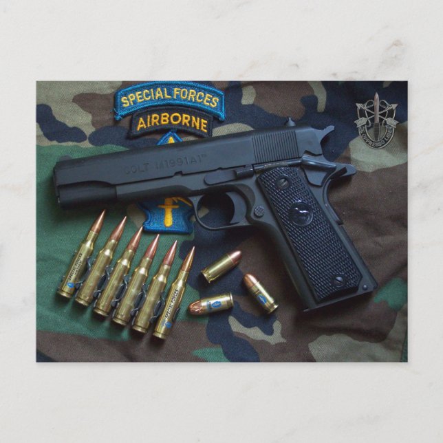 Spezialkräfte Grüne Berge Sf SOF LRPS Postkarte (Vorderseite)
