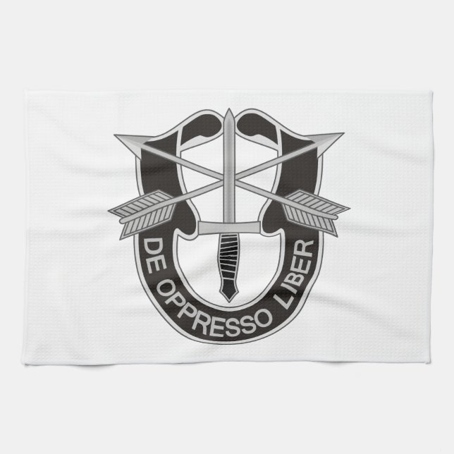 Spezialkräfte SF De Oppresso Liber Geschirrtuch (Horizontal)