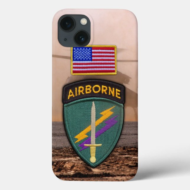 Spezialops USACAPOC Veterans Veterans Patch Case-Mate iPhone Hülle (Rückseite)