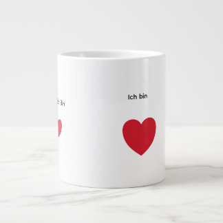 Spezialtasse mit Zitat auf Deutsch. Jumbo-Tasse