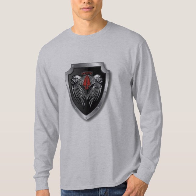 Speziell entwickeltes Wings Special Ops Patch T-Shirt (Vorderseite)
