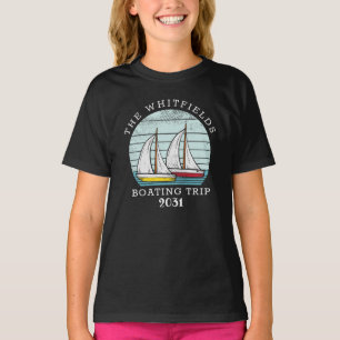 Speziell für den Bootsurlaub passende Familien T-Shirt